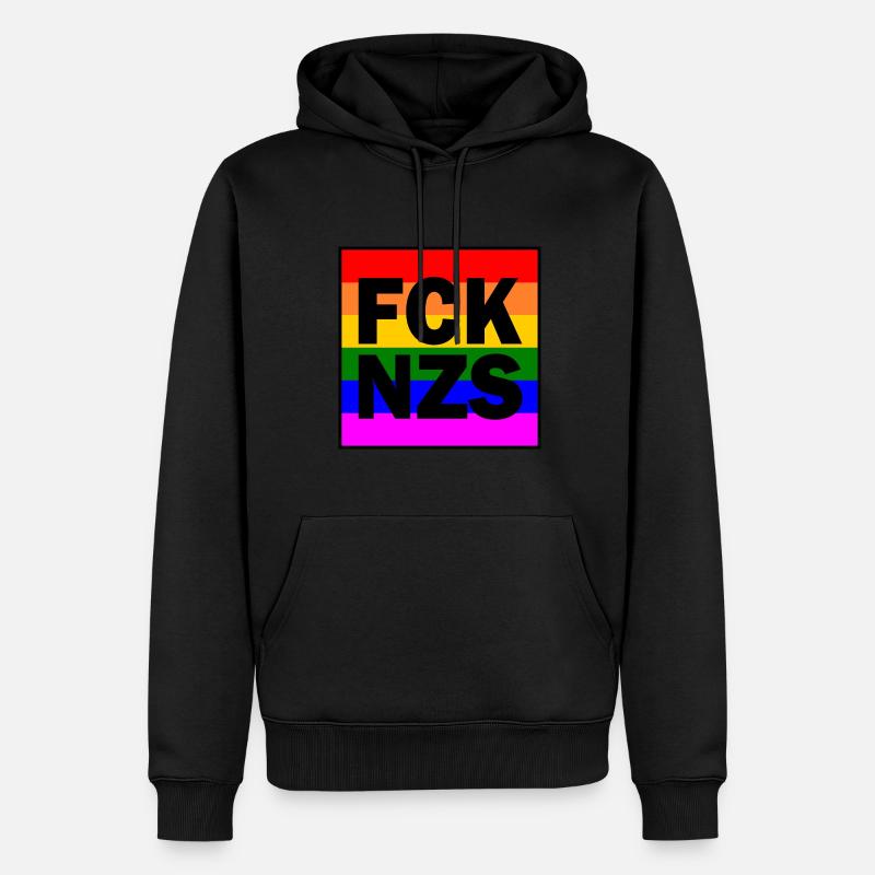 Fck nzs - Sweat à capuche Premium bio Homme - noir