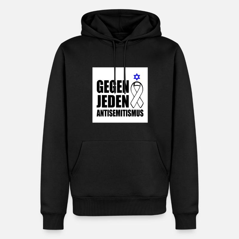 Contre tout antisémitisme - Sweat à capuche Premium bio Homme - noir