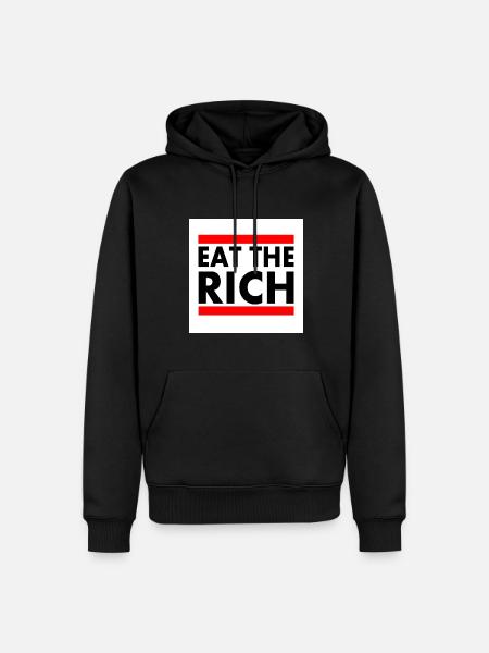 Eat the rich - Men’s Premium Organic Hoodie - black