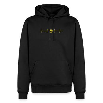 Heartbeat Lifeline Mri Technologe Radiologie Tech - Männer Premium Bio Hoodie - Schwarz - Vorne - Nico (187cm)