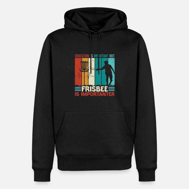 Disc Golf Player Frisbee Player - Sweat à capuche Premium bio Homme - noir