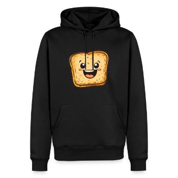 Lachendes Toastbrot - Männer Premium Bio Hoodie - Schwarz - Vorne - Nico (187cm)