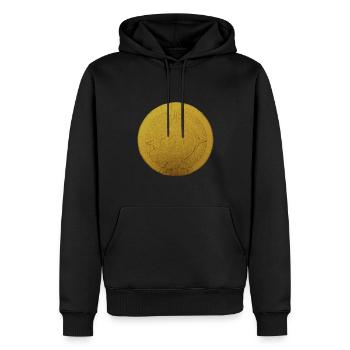 AZTEC Kalender - Männer Premium Bio Hoodie - Schwarz - Vorne - Nico (187cm)