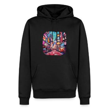 Chine - Sweat à capuche Premium bio Homme - noir - Devant - Nico (187cm)