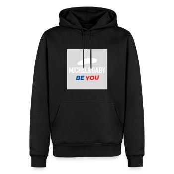 Michel&Gaby - Men’s Premium Organic Hoodie - black - Front - Nico (187cm)