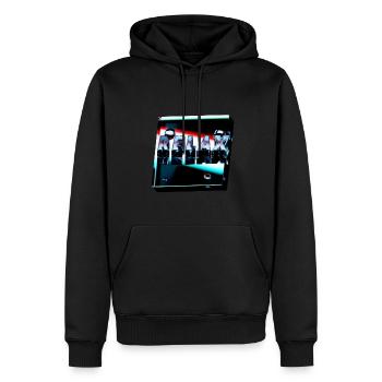 Relax - Sweat à capuche Premium bio Homme - noir - Devant - Nico (187cm)