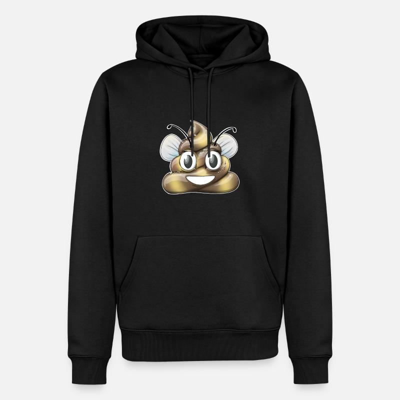 BumblePoo - Sweat à capuche Premium bio Homme - noir