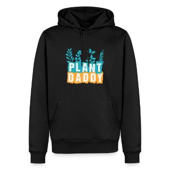 Plant Daddy Père Jardinier - Sweat à capuche Premium bio Homme - noir - Devant - Nico (187cm)