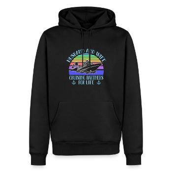 Kreuzfahrt Familie Urlaub - Männer Premium Bio Hoodie - Schwarz - Vorne - Nico (187cm)