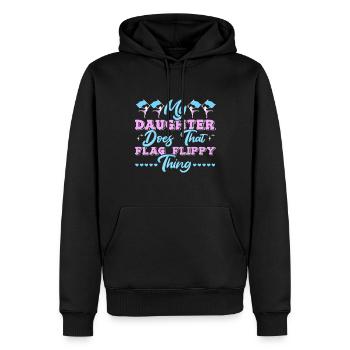 Color Guard - Männer Premium Bio Hoodie - Schwarz - Vorne - Nico (187cm)