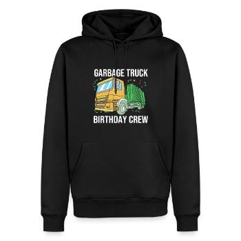 Mülleimer Müllwagen Müllauto Müllmann - Männer Premium Bio Hoodie - Schwarz - Vorne - Nico (187cm)