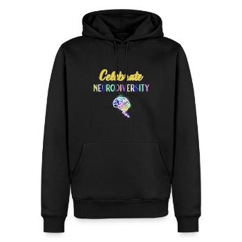 Neurodiversität Autimsus ADHD Legasthenie - Männer Premium Bio Hoodie - Schwarz - Vorne - Nico (187cm)