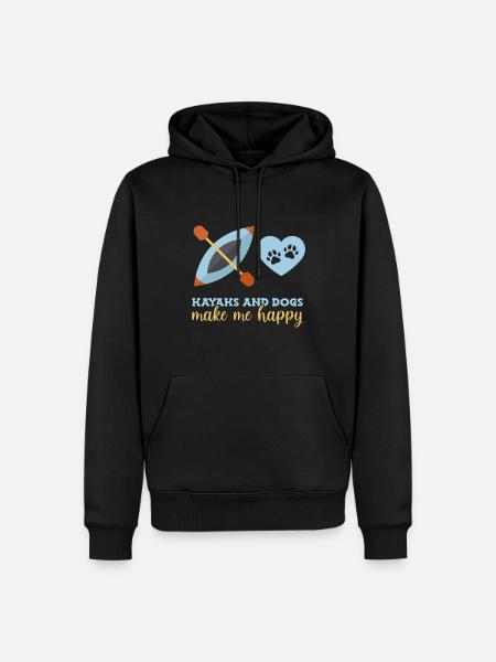 Kayak Kayaking - Sweat à capuche Premium bio Homme - noir