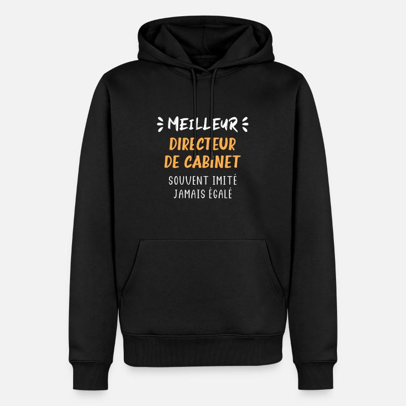 Meilleur directeur de cabinet - Sweat à capuche Premium bio Homme - noir