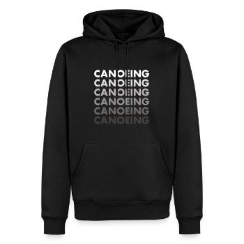 Canoeist Canoeing - Men’s Premium Organic Hoodie - black - Front - Nico (187cm)