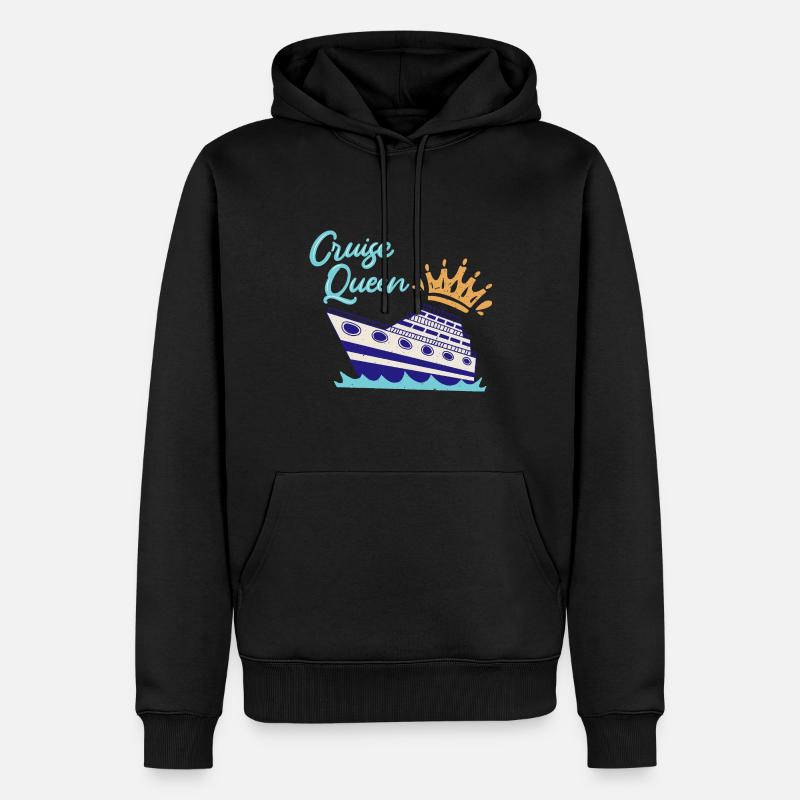 Cruise Queen Cruise Ship - Men’s Premium Organic Hoodie - black