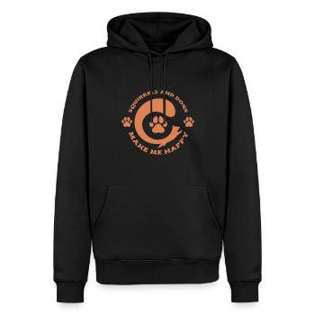 Eichhörnchen - Männer Premium Bio Hoodie - Schwarz - Vorne - Nico (187cm)