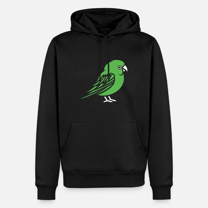 Mignonne petite perruche - Sweat à capuche Premium bio Homme - noir