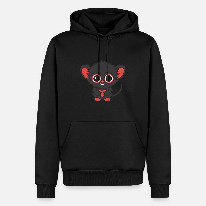 Tarsier - Sweat à capuche Premium bio Homme - noir