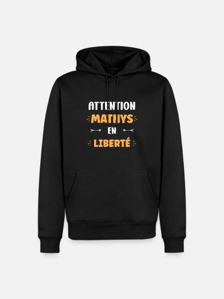 Mathys - Sweat à capuche Premium bio Homme - noir
