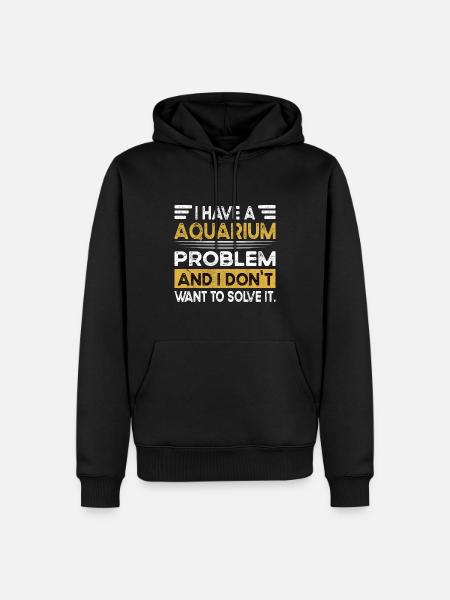 Aquarium is my hobby - Men’s Premium Organic Hoodie - black