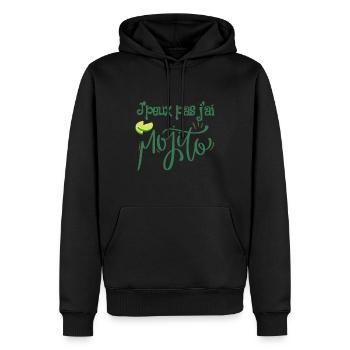 J'peux pas j'ai mojito - Sweat à capuche Premium bio Homme - noir - Devant - Nico (187cm)
