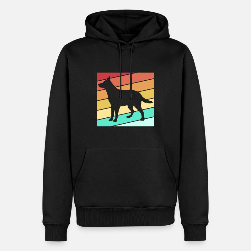 Australian Cattle Dog - Männer Premium Bio Hoodie - Schwarz