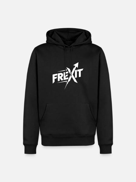 Frexit - Sweat à capuche Premium bio Homme - noir