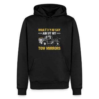 Que diriez-vous de My Tow Mirrors Tow Trucker - Sweat à capuche Premium bio Homme - noir - Devant - Nico (187cm)