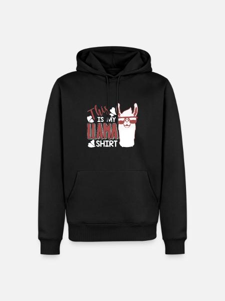 Llama This Is My Llamas - Men’s Premium Organic Hoodie - black