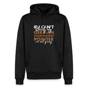 Bring My German Shorthaired Pointer I'm Not Going - Männer Premium Bio Hoodie - Schwarz - Vorne - Nico (187cm)