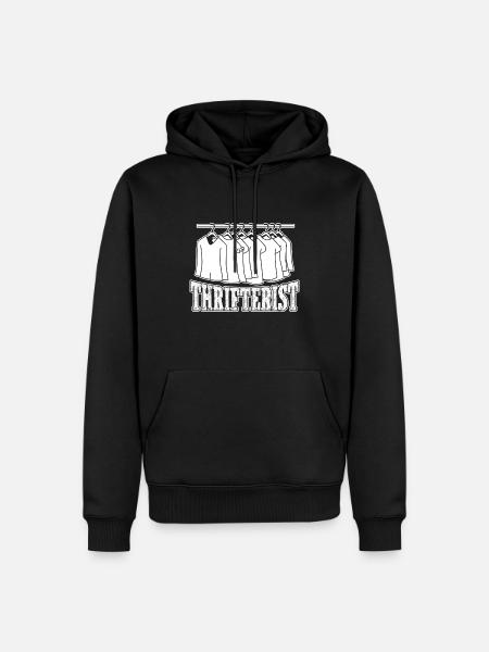 Thrift Shop Thrifterist Love Thrifting - Men’s Premium Organic Hoodie - black