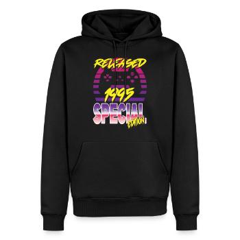 Released 1995 Special Edition - Männer Premium Bio Hoodie - Schwarz - Vorne - Nico (187cm)