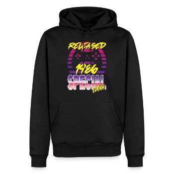 Released 1986 Special Edition - Männer Premium Bio Hoodie - Schwarz - Vorne - Nico (187cm)