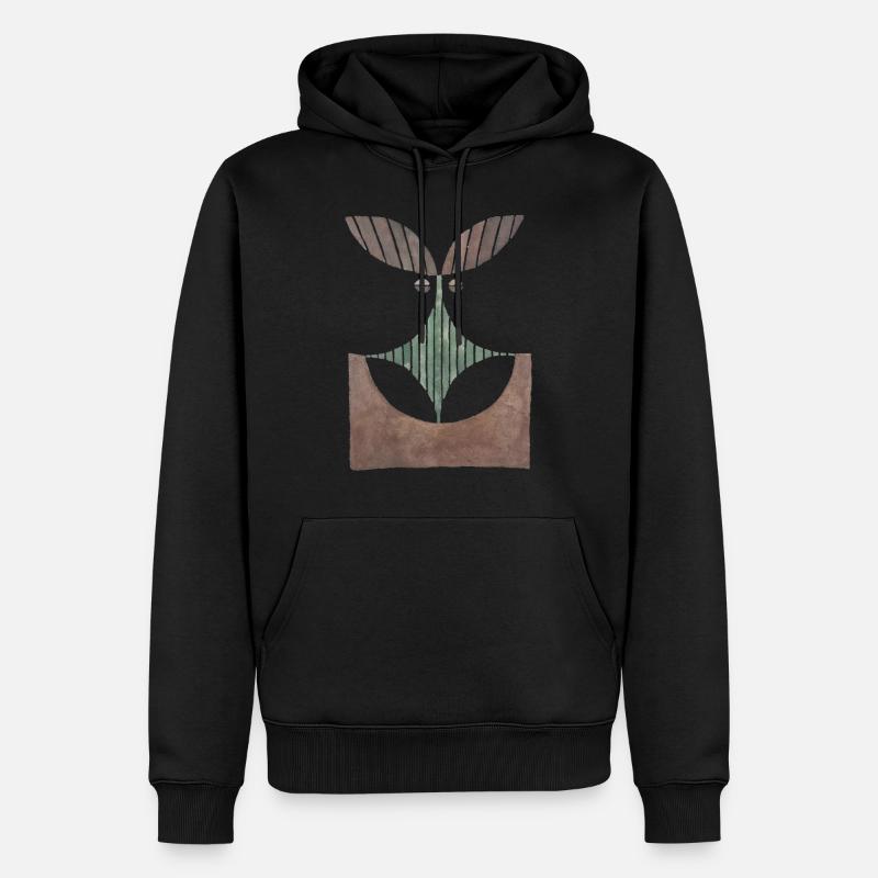 Curieux Anima #1 - Sweat à capuche Premium bio Homme - noir