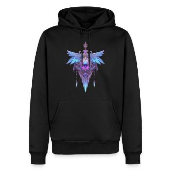 Dreamcatcher #10 - Men’s Premium Organic Hoodie - black - Front - Nico (187cm)
