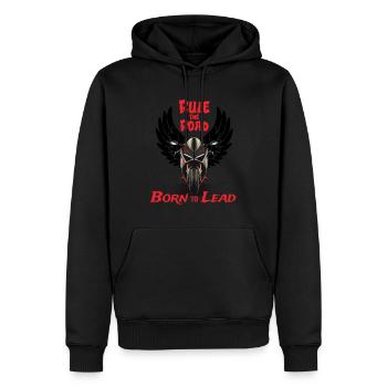 Freedom Trail: Biker Soul, Gift - Men’s Premium Organic Hoodie - black - Front - Nico (187cm)