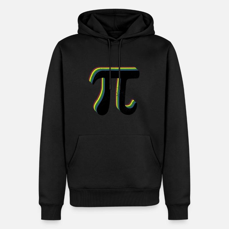 Math Pi-Symbol Pi - Männer Premium Bio Hoodie - Schwarz