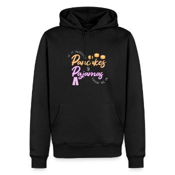 Crêpe - Sweat à capuche Premium bio Homme - noir - Devant - Nico (187cm)