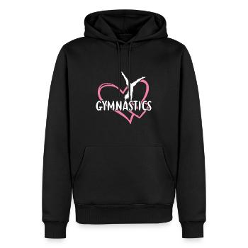 Sport Heart Gymnastics - Männer Premium Bio Hoodie - Schwarz - Vorne - Nico (187cm)
