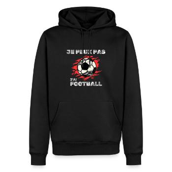 I can't I have Football - Men’s Premium Organic Hoodie - black - Front - Nico (187cm)