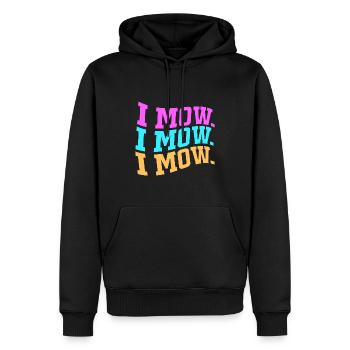 Rasen (Wiese) Rasenmäher - Männer Premium Bio Hoodie - Schwarz - Vorne - Nico (187cm)
