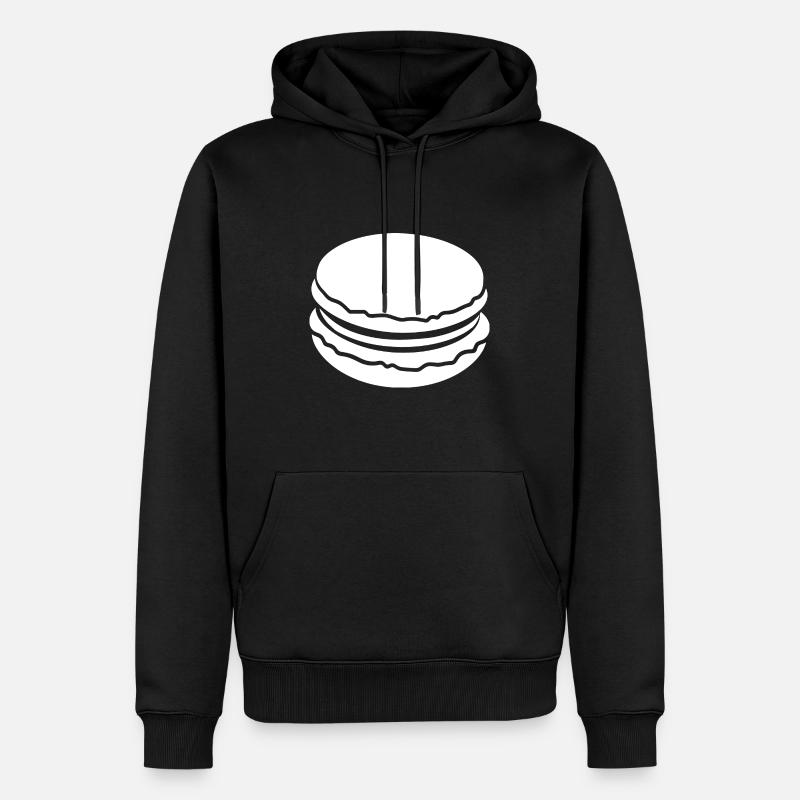 Makrone - Männer Premium Bio Hoodie - Schwarz
