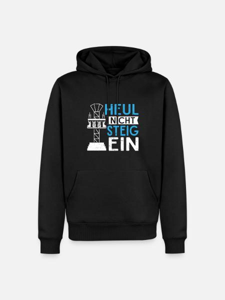 Achterbahn Freizeitpark Rollercoaster - Männer Premium Bio Hoodie - Schwarz