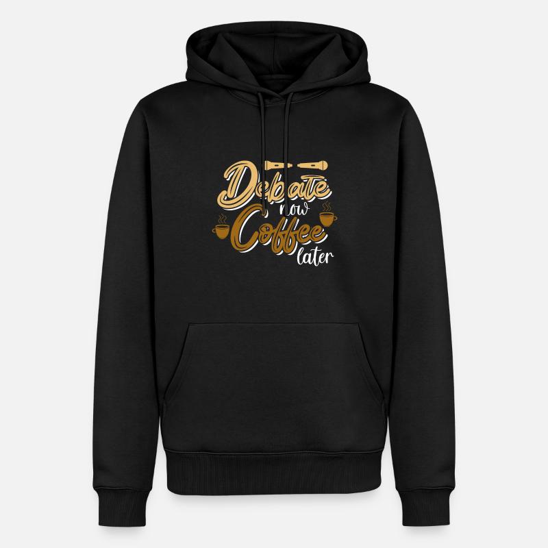 Débat Débat argumentation - Sweat à capuche Premium bio Homme - noir