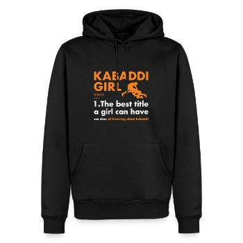 Sport Girl Definition Kabaddi - Männer Premium Bio Hoodie - Schwarz - Vorne - Nico (187cm)