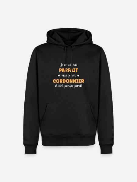 cordonnier - Sweat à capuche Premium bio Homme - noir