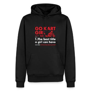 Sport Girl Definition Go Kart - Männer Premium Bio Hoodie - Schwarz - Vorne - Nico (187cm)