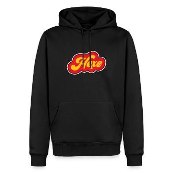 Hexe - Männer Premium Bio Hoodie - Schwarz - Vorne - Nico (187cm)