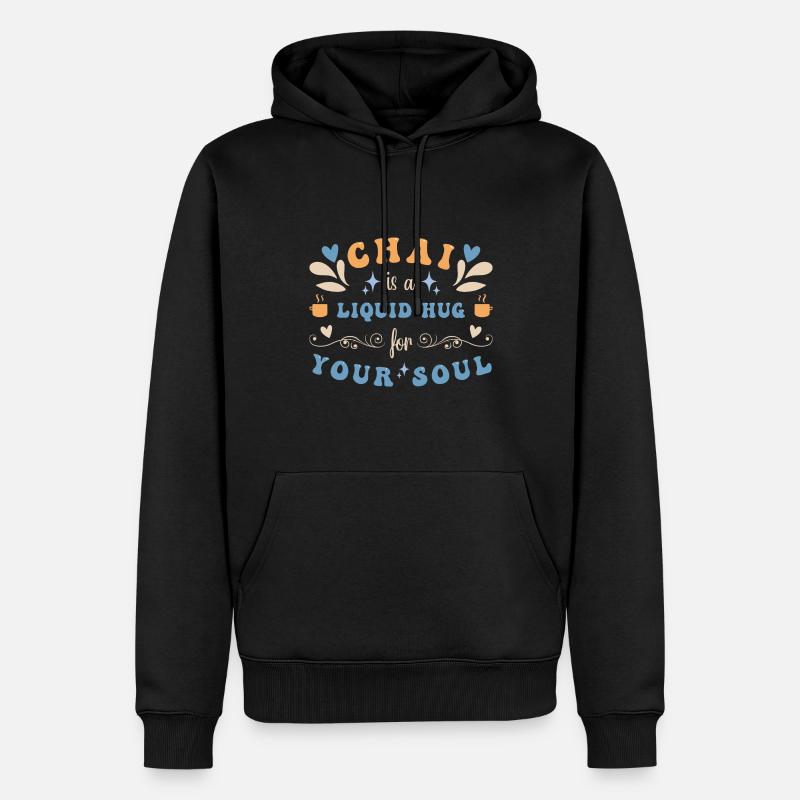 Chai Latte Tee trinken Teetrinker - Männer Premium Bio Hoodie - Schwarz